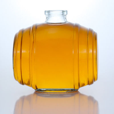 Einzigartiges Design Custom 500 ml 700 ml Super Flint Glasflasche für Rum Whiskey Wodka Brandy