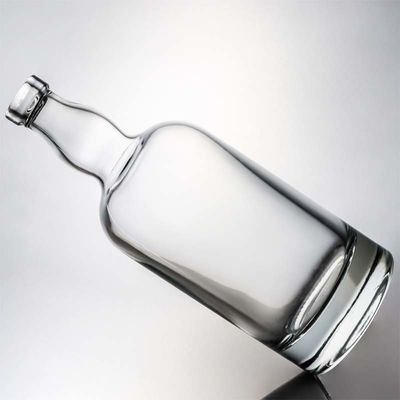 500 ml 700 ml 1000 ml runde Flintglasflasche mit Kork für andere Getränke