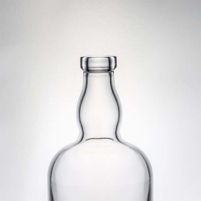 500 ml 700 ml 1000 ml runde Flintglasflasche mit Kork für andere Getränke