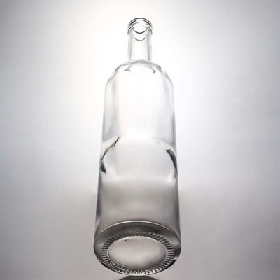 750 ml klare Glasflasche mit langem Hals für Whisky, Champagner, Brandy und Spirituosen