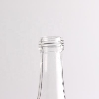 Flasche Farbe Klares Super Flint Glas 750 ml Saft Glasflasche mit Aluminiumdeckel