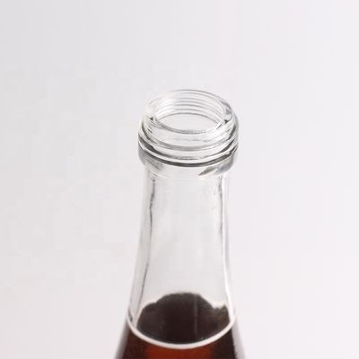 Flasche Farbe Klares Super Flint Glas 750 ml Saft Glasflasche mit Aluminiumdeckel