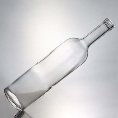 750 ml klare Glasflasche mit langem Hals für Whisky, Champagner, Brandy und Spirituosen