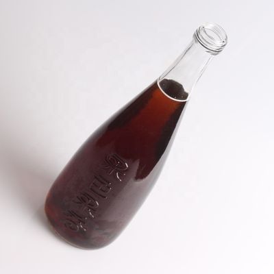 Flasche Farbe Klares Super Flint Glas 750 ml Saft Glasflasche mit Aluminiumdeckel