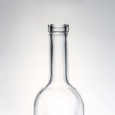 750 ml klare Glasflasche mit langem Hals für Whisky, Champagner, Brandy und Spirituosen