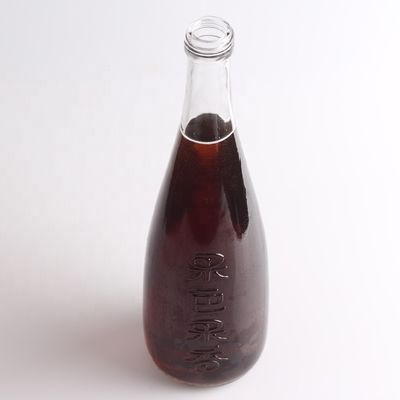 Flasche Farbe Klares Super Flint Glas 750 ml Saft Glasflasche mit Aluminiumdeckel