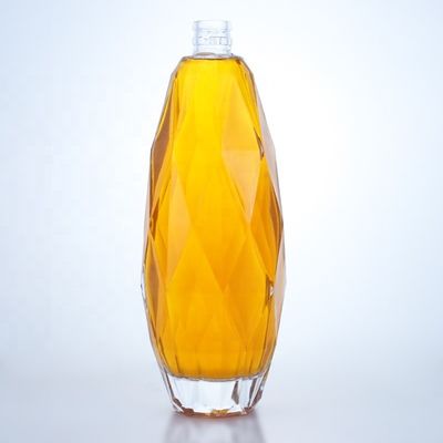 375 ml 500 ml 700 ml 750 ml 1000 ml Oslo Liquor Gin Whisky Glas Wodka Flasche mit Korkkappe