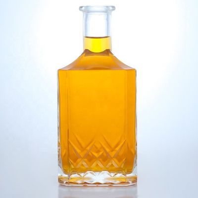 375 ml 500 ml 700 ml 750 ml 1000 ml Oslo Liquor Gin Whisky Glas Wodka Flasche mit Korkkappe