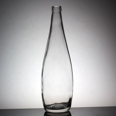 500 ml Weichgetränke-Glas-Wasserflasche mit transparenter Konstruktion und Schraubdeckel