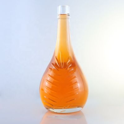 Champagner 1L Glasflaschen mit Decal Screen Printing und Korkversiegelung