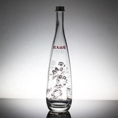 Maßgeschneiderte klare Glasschraubkappenflasche für Saft oder Soda Getränke 330ml 500ml 750ml