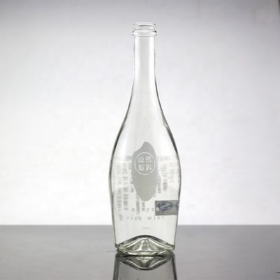 Dürstlöschflasche mit Siebdruck und 750 ml Glasmaterial