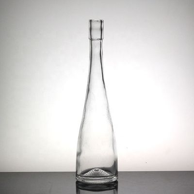 Durchsichtige Glasflasche für langhaltige Getränke Weißwein und Fruchtwein