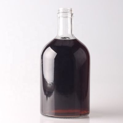 Kundenspezifische runde Glasflasche 500 ml 750 ml mit Korkkappe und kundenspezifischem Logo