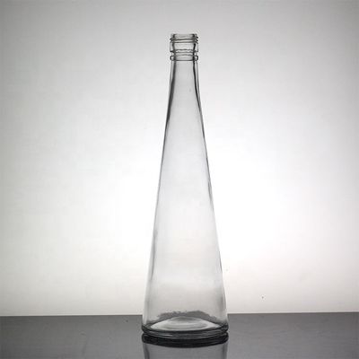 Durchsichtige Glasflasche für langhaltige Getränke Weißwein und Fruchtwein