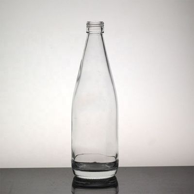 Durchsichtige Glasflasche für langhaltige Getränke Weißwein und Fruchtwein