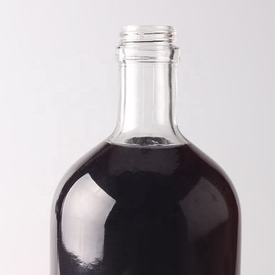 Kundenspezifische runde Glasflasche 500 ml 750 ml mit Korkkappe und kundenspezifischem Logo