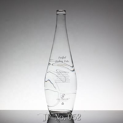 Durchsichtige Glasflasche für langhaltige Getränke Weißwein und Fruchtwein
