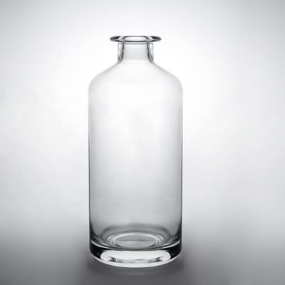 Glasflasche Whisky Glas Wodka Gin Rum Flasche mit Korken 375ml 500ml 700ml 750ml 1000ml