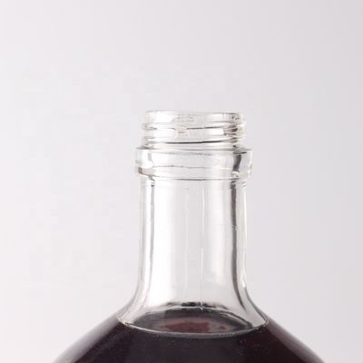 Kundenspezifische runde Glasflasche 500 ml 750 ml mit Korkkappe und kundenspezifischem Logo