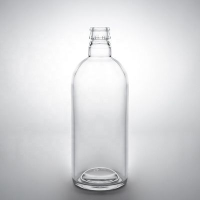 Glasflasche Whisky Glas Wodka Gin Rum Flasche mit Korken 375ml 500ml 700ml 750ml 1000ml
