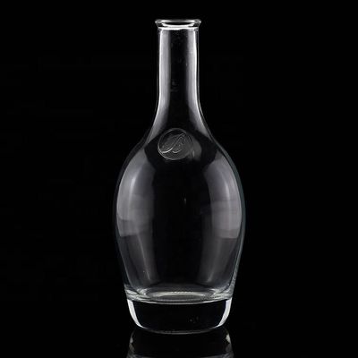 Industrielle Wodka Klarglasflasche mit kurzem Hals und fettem Körper 500 ml 750 ml