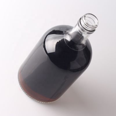 Kundenspezifische runde Glasflasche 500 ml 750 ml mit Korkkappe und kundenspezifischem Logo
