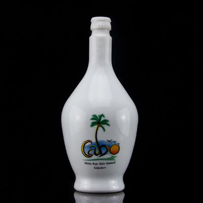 Custom 700ml Frost Oberfläche Handling Rum Glasflasche mit Kork