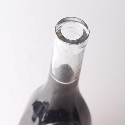 375ml Custom Logo Gravierter Tränentropfenförmiger Gin Rum Glasflasche mit Korken für Alkohol
