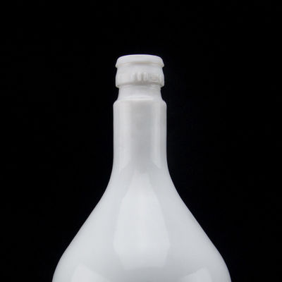 Custom 700ml Frost Oberfläche Handling Rum Glasflasche mit Kork