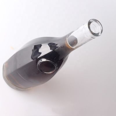 375ml Custom Logo Gravierter Tränentropfenförmiger Gin Rum Glasflasche mit Korken für Alkohol