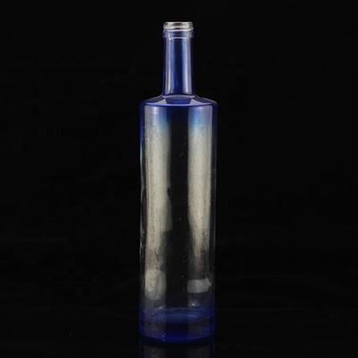 Fantasie-Druckschirm Rundform Blaue Wodka-Flasche für die Industrie von Likör und Gin