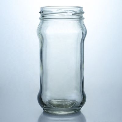 Durchsichtiges Glas-Jam Honiggel Lagergefäß mit Metallverschlussdeckel 25 ml bis 1000 ml