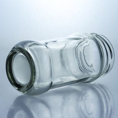 Durchsichtiges Glas-Jam Honiggel Lagergefäß mit Metallverschlussdeckel 25 ml bis 1000 ml