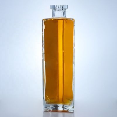 Halsband Material Glas Leere 750 ml Glas Weinflasche mit Korkenoberfläche
