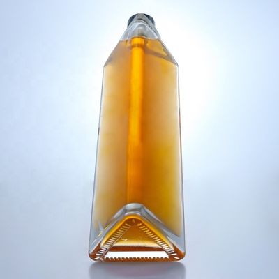 Halsband Material Glas Leere 750 ml Glas Weinflasche mit Korkenoberfläche