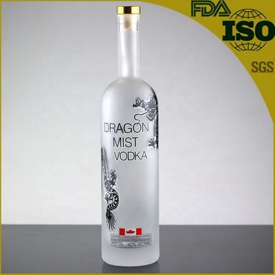 Whisky Vodka Glasmaterial 700 ml 1000 ml Flasche mit Metalldeckel und erstklassig