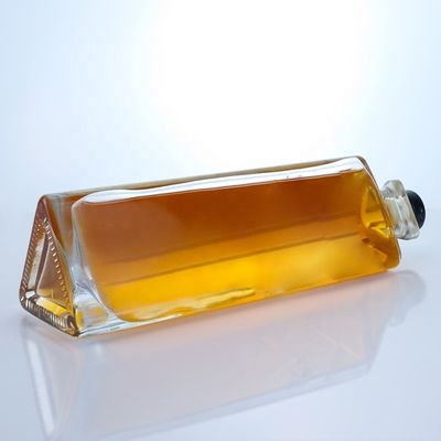 Halsband Material Glas Leere 750 ml Glas Weinflasche mit Korkenoberfläche