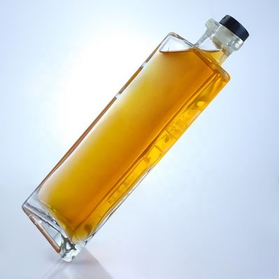 Halsband Material Glas Leere 750 ml Glas Weinflasche mit Korkenoberfläche