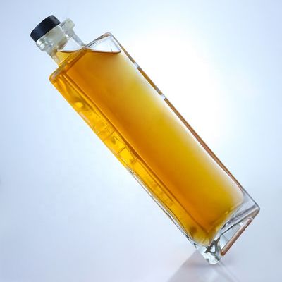 Halsband Material Glas Leere 750 ml Glas Weinflasche mit Korkenoberfläche