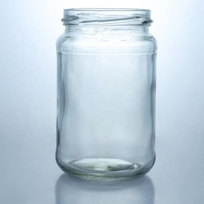 Metalldeckel Honigmarmelade Runder Glasglas für Nahrungsmittel mit benutzerdefiniertem klarem Glas