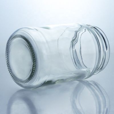 Metalldeckel Honigmarmelade Runder Glasglas für Nahrungsmittel mit benutzerdefiniertem klarem Glas