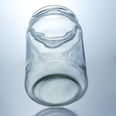 Metalldeckel Honigmarmelade Runder Glasglas für Nahrungsmittel mit benutzerdefiniertem klarem Glas