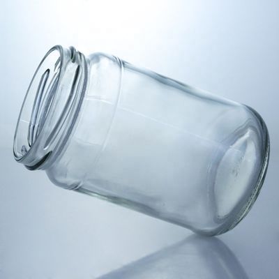 Metalldeckel Honigmarmelade Runder Glasglas für Nahrungsmittel mit benutzerdefiniertem klarem Glas