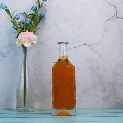 Miniaturweinflaschen aus transparenten Glas mit Korken 75 cl Glasflaschen