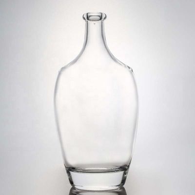 Runde leere Flint 375 ml 500 ml 750 ml 1000 ml Alkohol Wodka Tequila Whisky Flasche mit Schraubverschluss