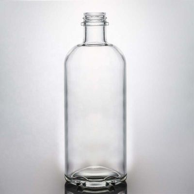Runde leere Flint 375 ml 500 ml 750 ml 1000 ml Alkohol Wodka Tequila Whisky Flasche mit Schraubverschluss