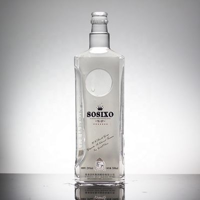 50cl Glasflasche Warmstempel Wein Keramik Stil Getränkeflasche für Getränke 700ml