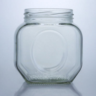 600 ml Glas-Food-Glas für Honig Chili-Sauce Bequem und stilvoll Aluminium-Deckel