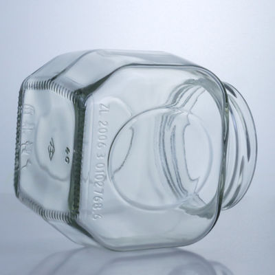 600 ml Glas-Food-Glas für Honig Chili-Sauce Bequem und stilvoll Aluminium-Deckel